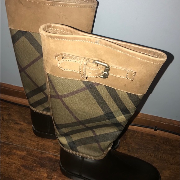 Burberry Rain boots housecheck 39 BROWN - Picture 8 of 10